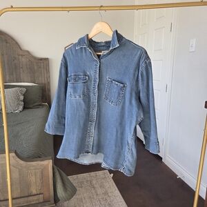 St. John's Bay Blue Denim Top